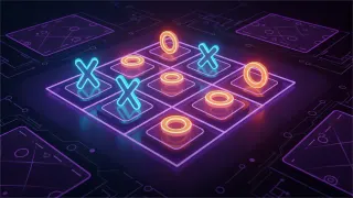 Tic Tac Toe game card art